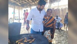 202108231527471816_Tamil_News_Tamil-cinema-Arunvijay-visit-roadside-hotel_SECVPF